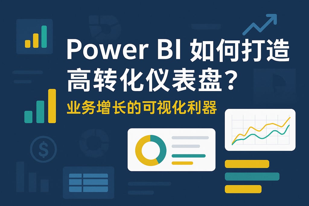 Power BI如何打造高转化仪表盘？业务增长的可视化利器
